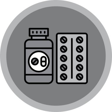 İlaç simgesinin vektör illüstrasyonu