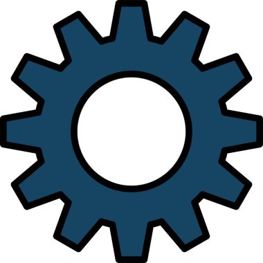 dişli simgesi vektör illüstrasyonu