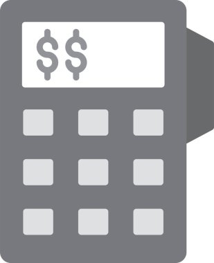 hesap makinesi simgesi vektör illüstrasyonu