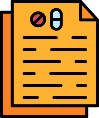 Belge. Web simgesi basit illüstrasyon