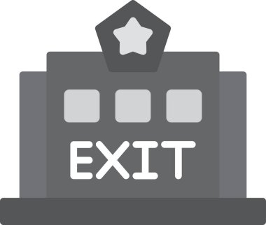 çıkış vektör simgesi