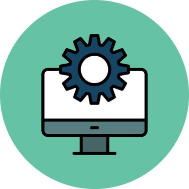 Seo simgesinin vektör illüstrasyonu