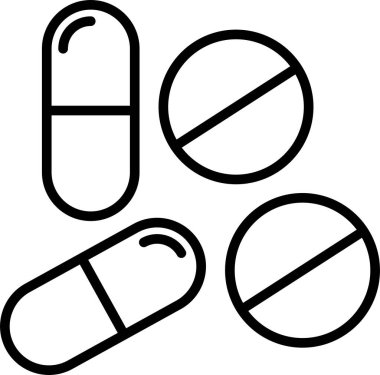 hap ikonu vektör illüstrasyonu