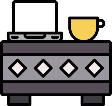 Mutfak mobilyası ev simgesi - taslak biçimi