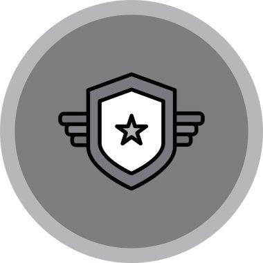 rozet simgesi, vektör illüstrasyon tasarımı