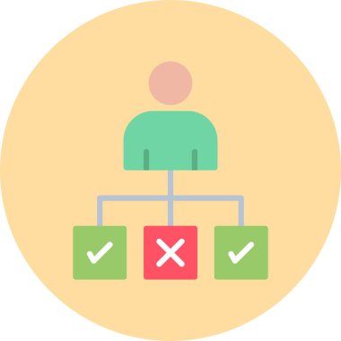 iş vektörü renk çizgisi simgesi