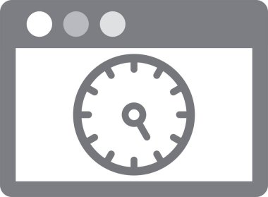 Saat simgesi vektör illüstrasyonu