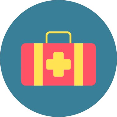 Moda tasarım arka planında ilk yardım kipi simgesi