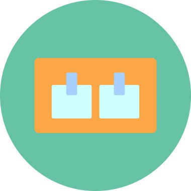 Çanta. Web simgesi basit illüstrasyon