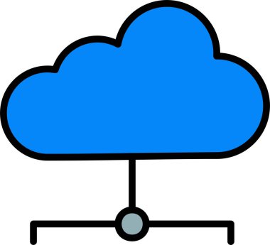 Bulut hesaplama. vektör simgesi