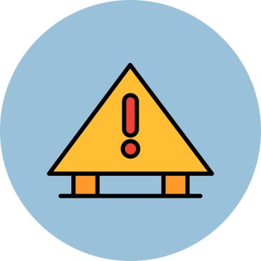 Uyarı. Web simgesi basit illüstrasyon