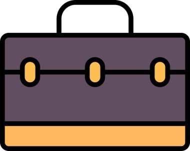 Çanta. Web simgesi basit illüstrasyon