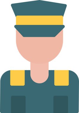 avatar erkek simgesi düz stil