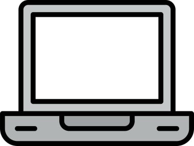 bilgisayar dizüstü simgesi, vektör illüstrasyonu