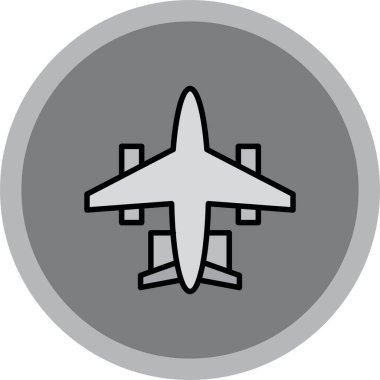 Uçak. Web simgesi basit illüstrasyon