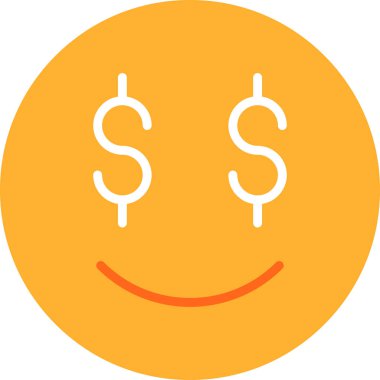 Gülümse. Web simgesi basit illüstrasyon