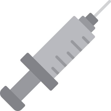 Şırınga ikonu. Web için aşı vektör simgelerinin basit çizimi