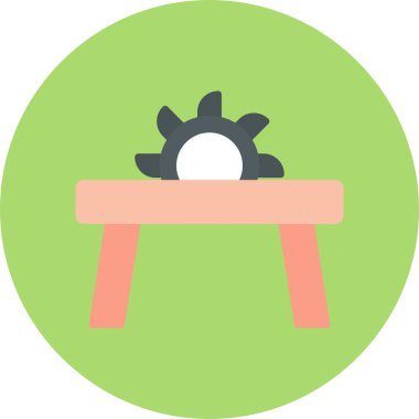 Kişisel ve ticari kullanım için tablo vektör simgesi simgesi illüstrasyonu..