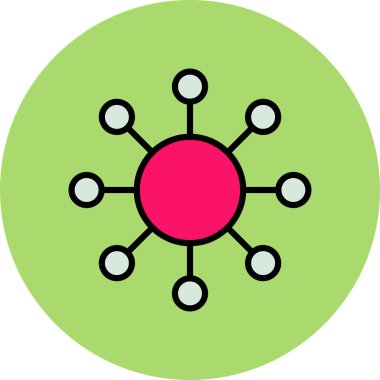 genel ağ bağlantı simgesi, vektör illüstrasyonu