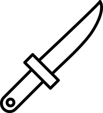 Bıçak. Web simgesi basit illüstrasyon