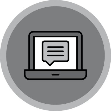 Bilgisayar. Web simgesi basit illüstrasyon