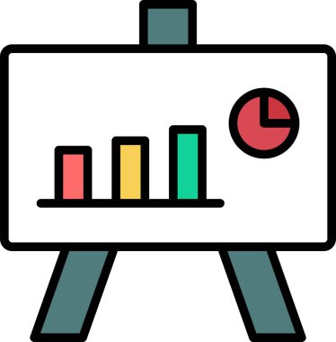 grafik ikonu vektör illüstrasyonu