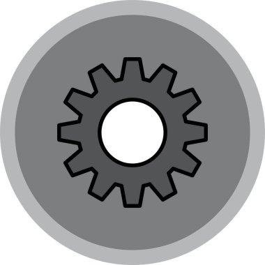 dişli simgesi vektör illüstrasyonu