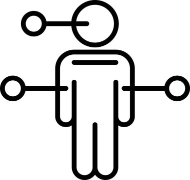 iş adamı simgesi ana hatlarıyla