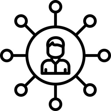 ağ web simgesi basit illüstrasyon