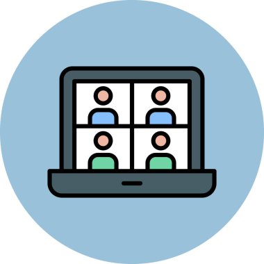 Konferans toplantı simgesi - özet biçimi