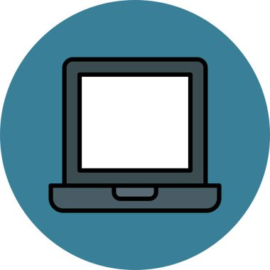 Bilgisayar. Web simgesi basit illüstrasyon