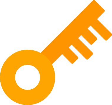 Anahtar. Web simgesi basit illüstrasyon