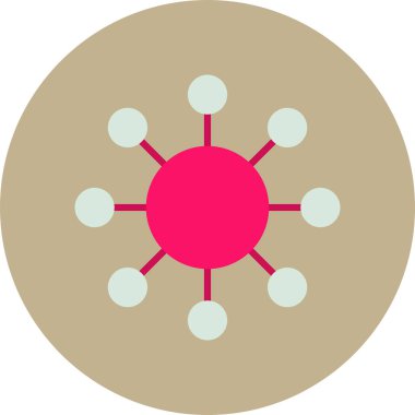 Bir çiçeğin vektör illüstrasyonu