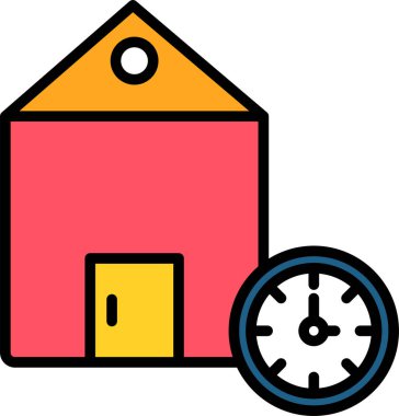 Çalar saat. Web simgesi basit tasarım