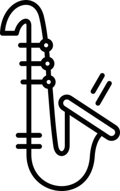 trompet simge vektör çizim