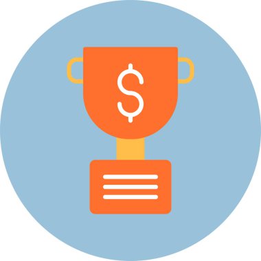 Kupa. Web simgesi basit illüstrasyon