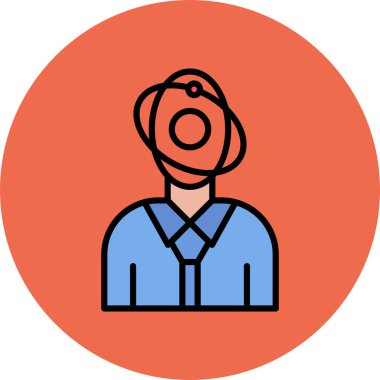 Bir kadın simgesinin vektör illüstrasyonu