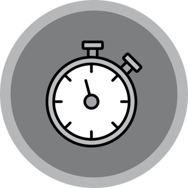 Saat simgesi vektör illüstrasyonu