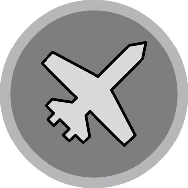 Moda tarzında izole edilmiş uçak simgesi