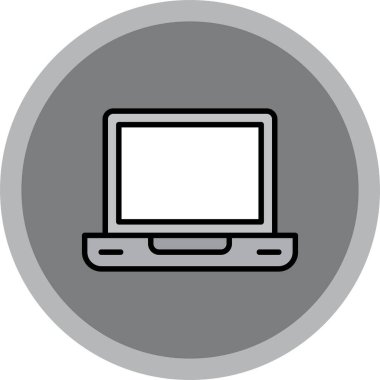 Bilgisayar. Web simgesi basit illüstrasyon