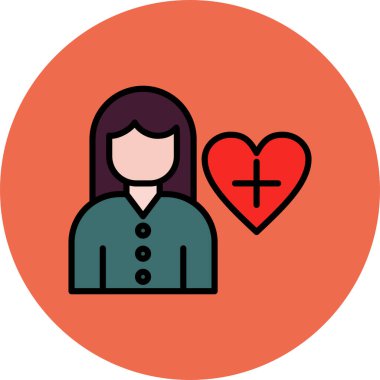 Kalp Simgesi Olan Kadın