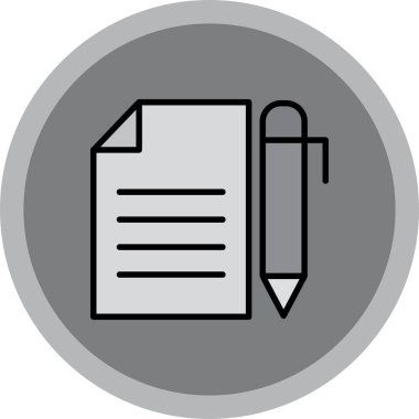 Dosya simgesinin vektör illüstrasyonu