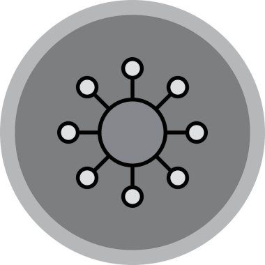 şebeke. Web simgesi basit illüstrasyon