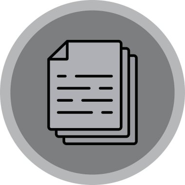 Dosya simgesinin vektör illüstrasyonu