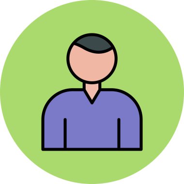 İnsan simgesinin vektör illüstrasyonu