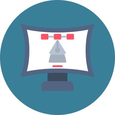 Kamera. Web simgesi basit illüstrasyon