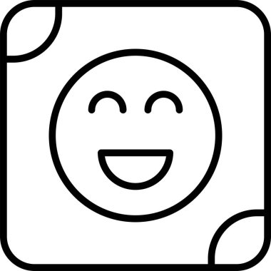 emoji. Web simgesi basit illüstrasyon