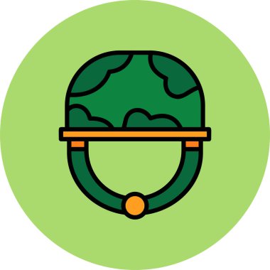 Şapka simgesi vektör illüstrasyonu