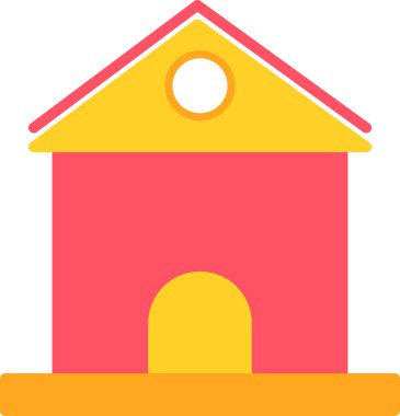 Ev. Web simgesi basit illüstrasyon