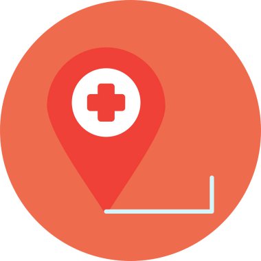 konum haritası pin simgesi düz biçimli